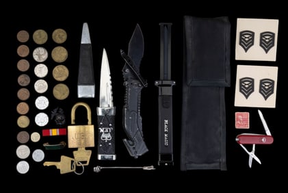 Sgian Dubh Dagger, Other Knives, Coins