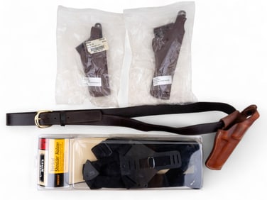 Guide Gear Holsters (3) + Belt & Shoulder Holster