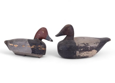 Circa 1930's Michigan Redhead Drake Decoys