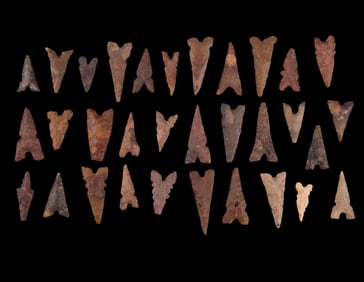 Neolithic Algerian Tidikelt Sahara Arrowheads (32)