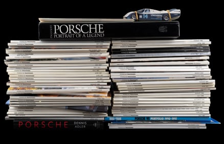 Porsche Coffee Table Book and Magazines