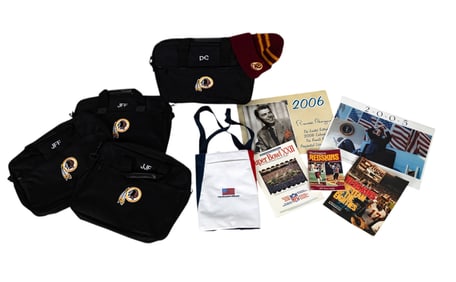 Vintage Washington Redskins Hat and Bags