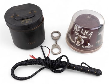 Shriners Melha Legion of Honor Fez + Whip & Cuffs