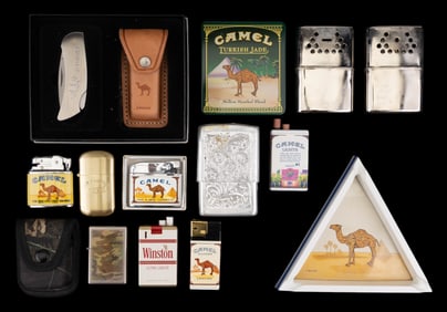 Camel Lighters & Pocket Knife + Other Lighters
