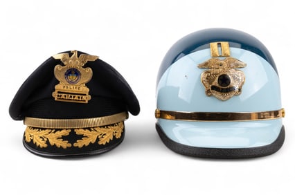 Pennsylvania Police Captain Cap & Police Helmet