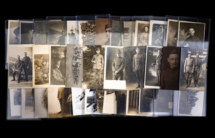 WWI Era U.S. Military B&W Photograph Post Cards