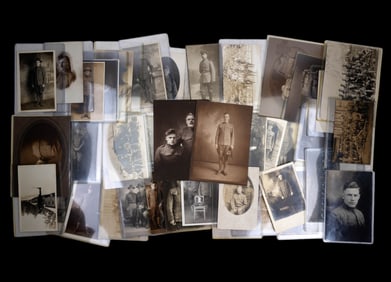 WWI Era U.S. Military B&W Photograph Post Cards