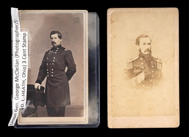 Union Gen. George McClellan & Other General CDV
