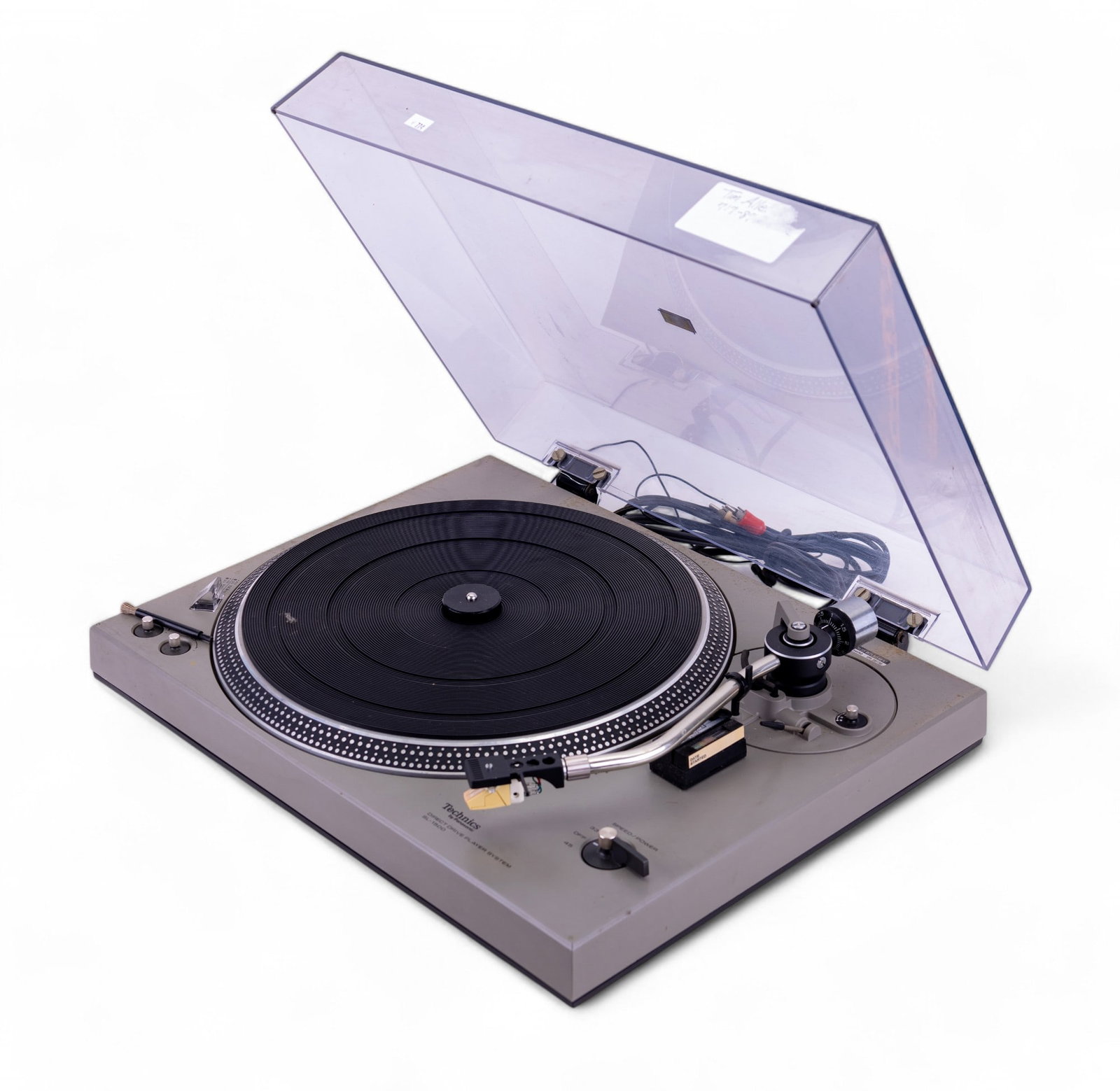 Technics Turntable: Vintage Technics by Panasonic SL-1500 Direct Drive Player System turntable, serial #DA5818A043, untested.