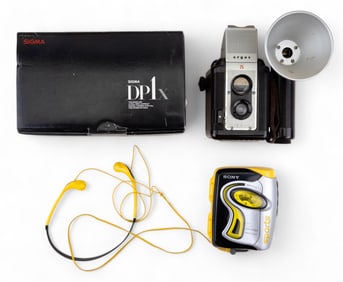 Vintage Argus and Sigma Cameras, Sony Walkman
