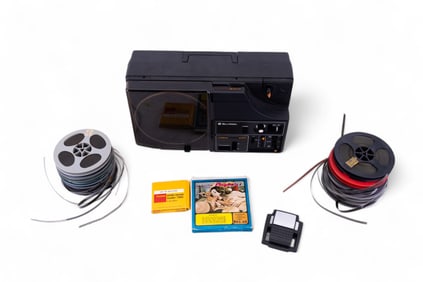 Erotic 8mm Film Reels and Bell & Howell Projector