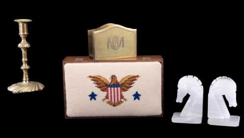 Brass and Marble Decorative Pieces (4)