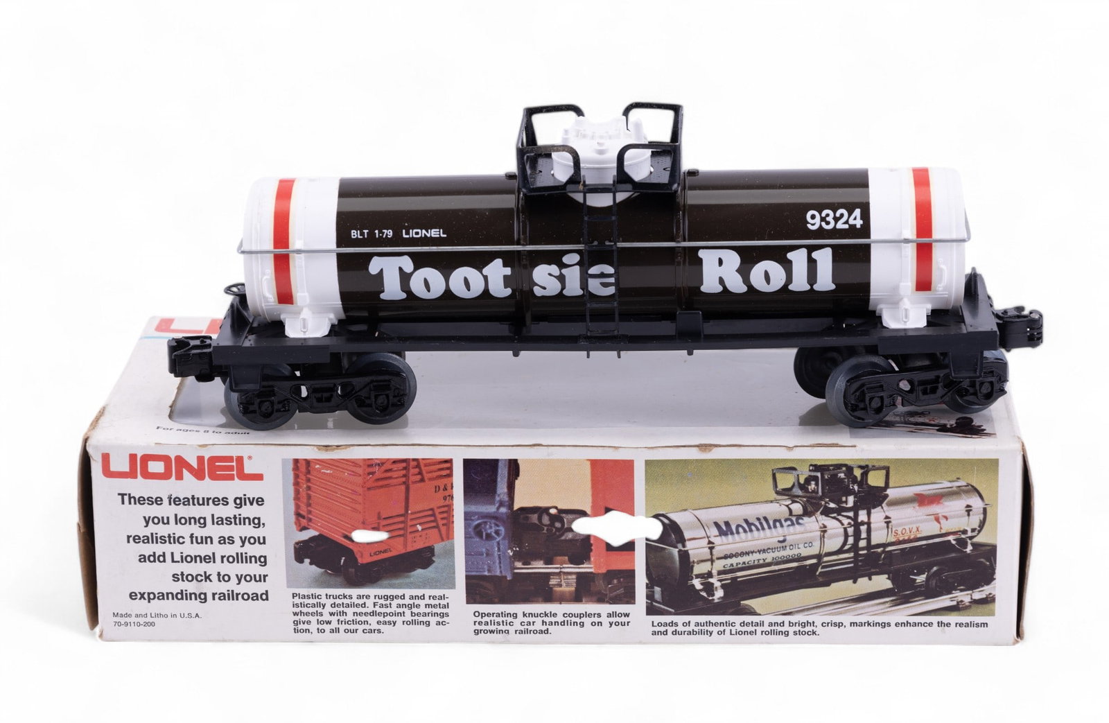 Lionel Tootsie Roll Tank Car NIB: Lionel #6-9324 tootsie Roll Tank Car - NIB.