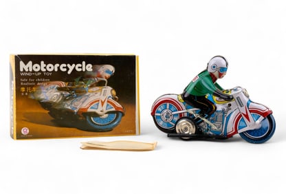 Tin Wind Up Motorcycle