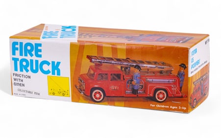 Tin Wind Up Fire Truck