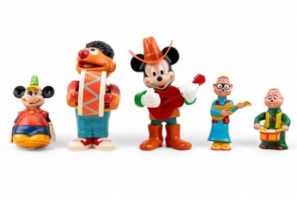 Vintage Disney, Muppets, & Chipmunks Wind Up Toys