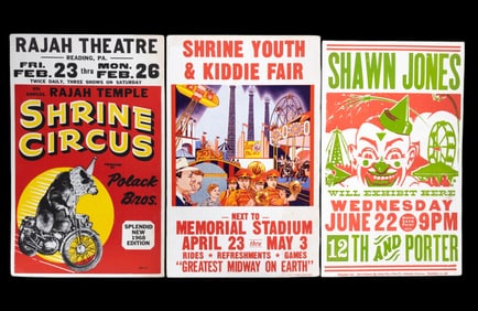 Vintage Letterpress & Lithograph Circus Posters
