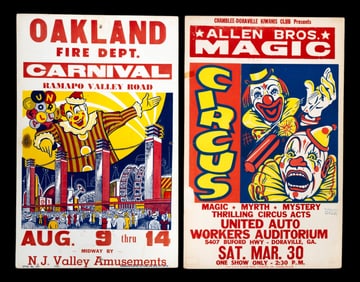 Vintage Letterpress Circus Posters (2)