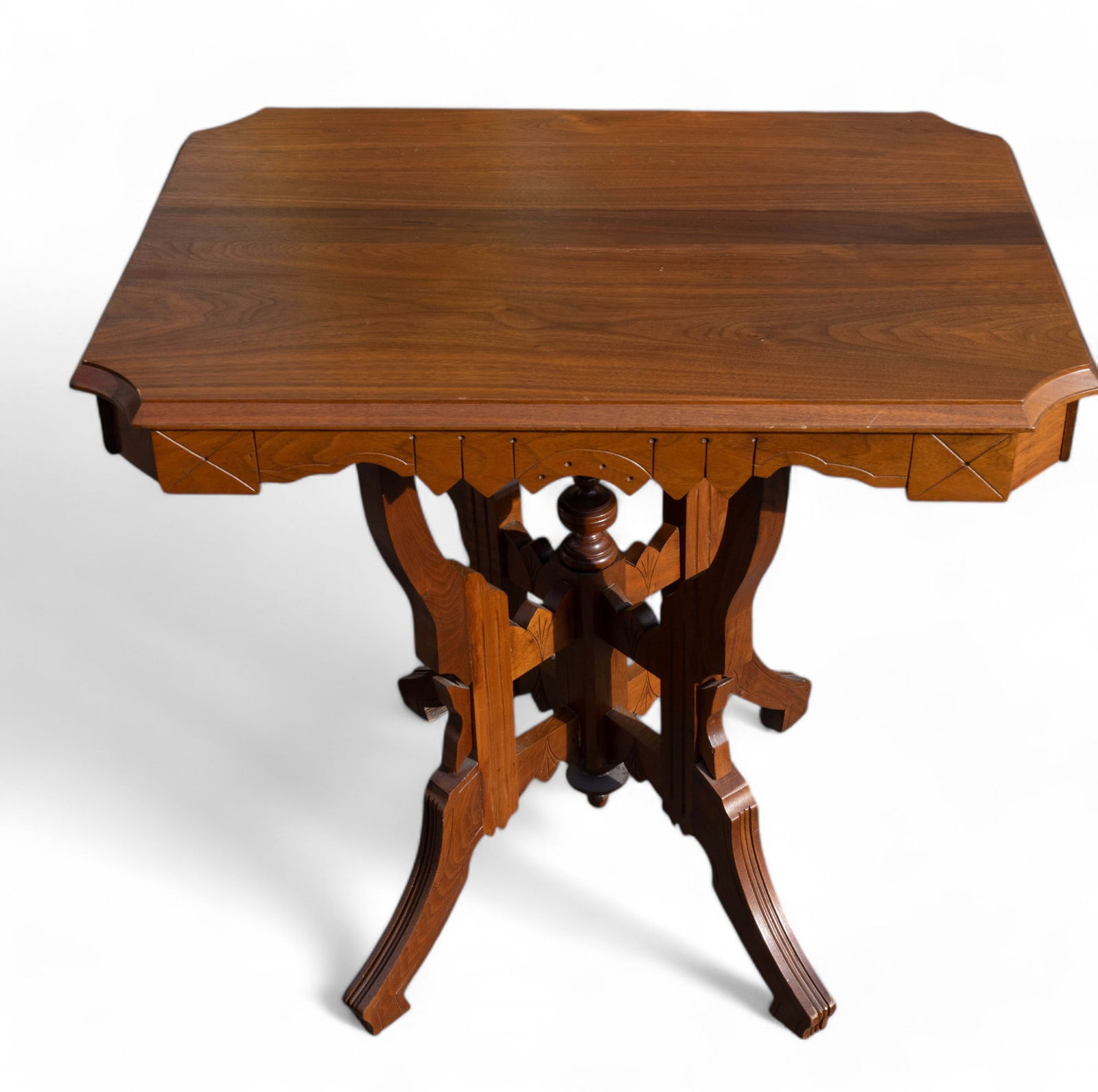 Eastlake Walnut Parlor Table (1 of 12)