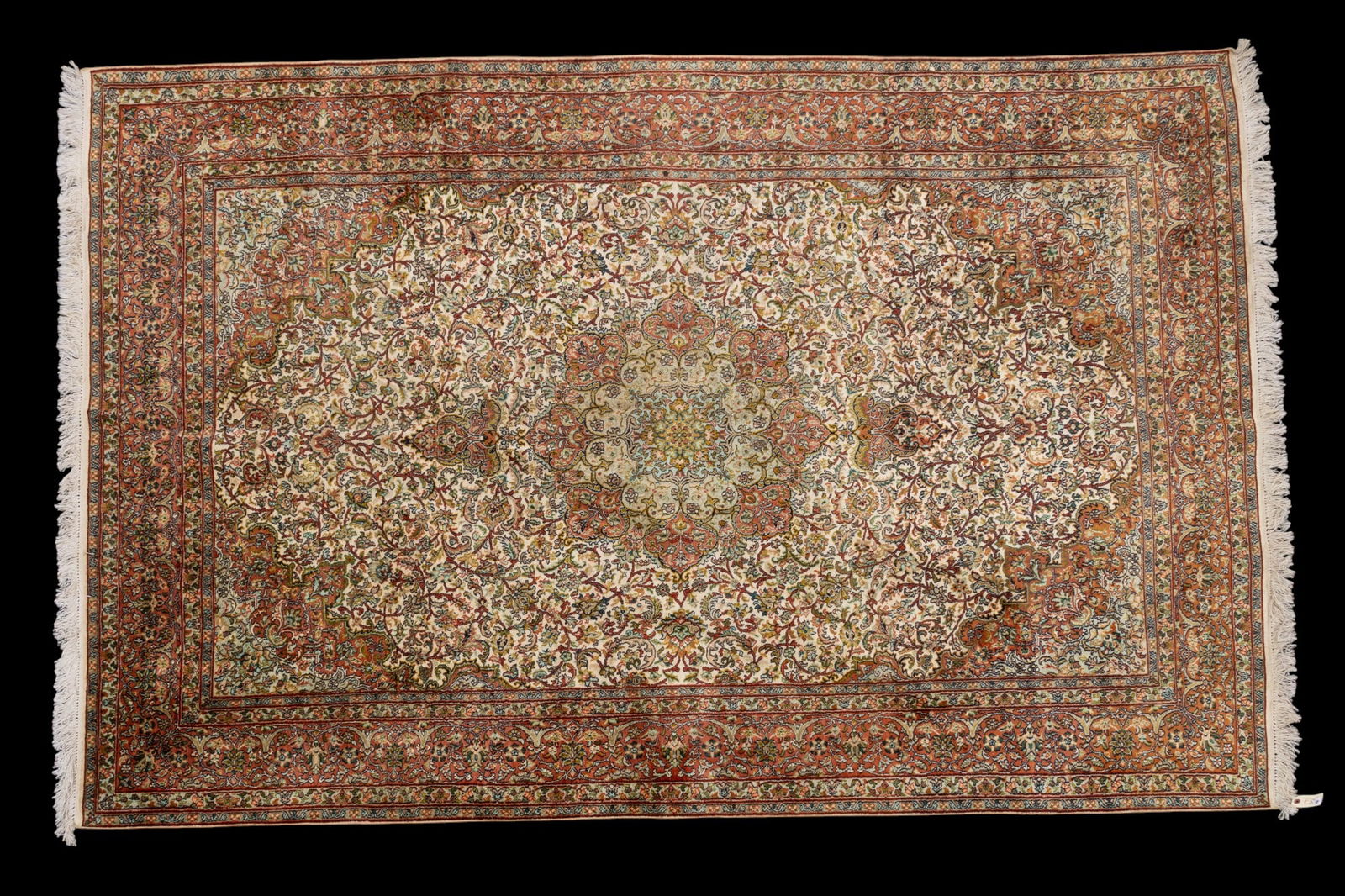 Silk Carpet w/ Wool Fringe (1 of 11)