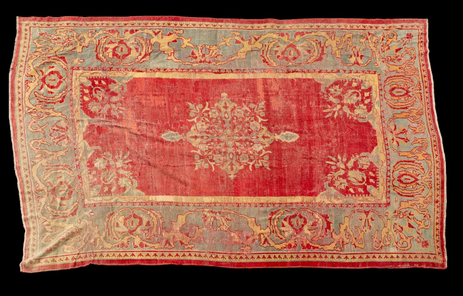 Antique Turkish Oushak Rug (1 of 13)