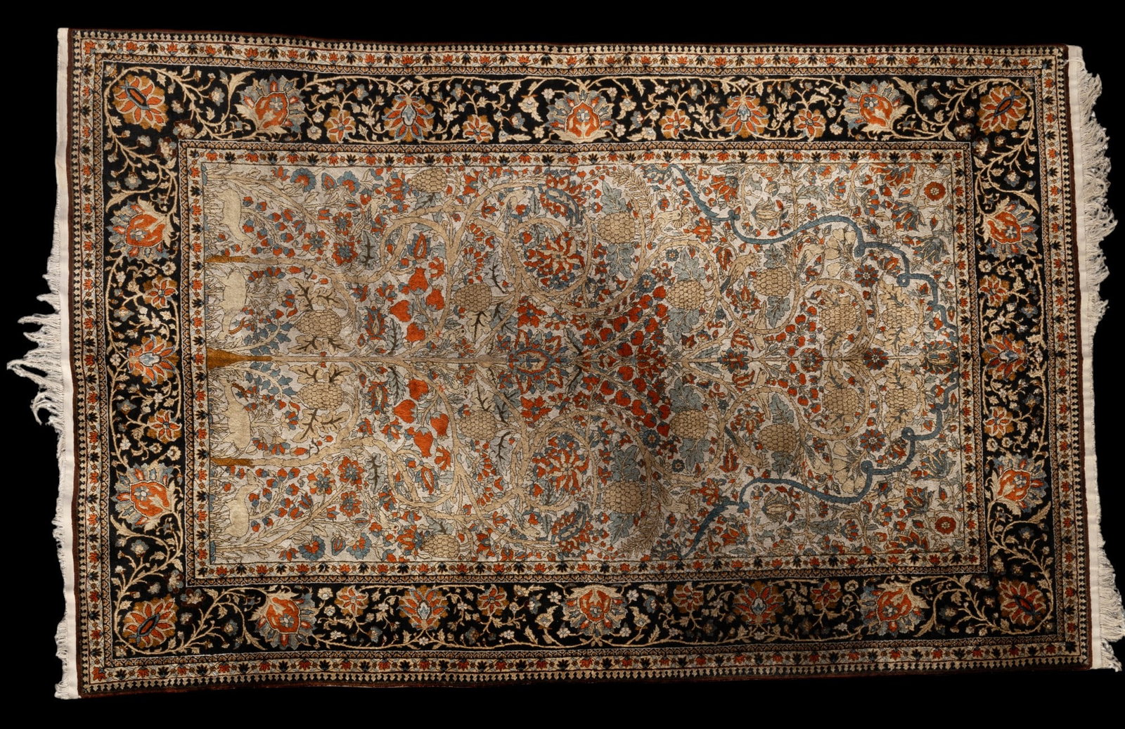 Antique Silk on Silk Rug (1 of 15)
