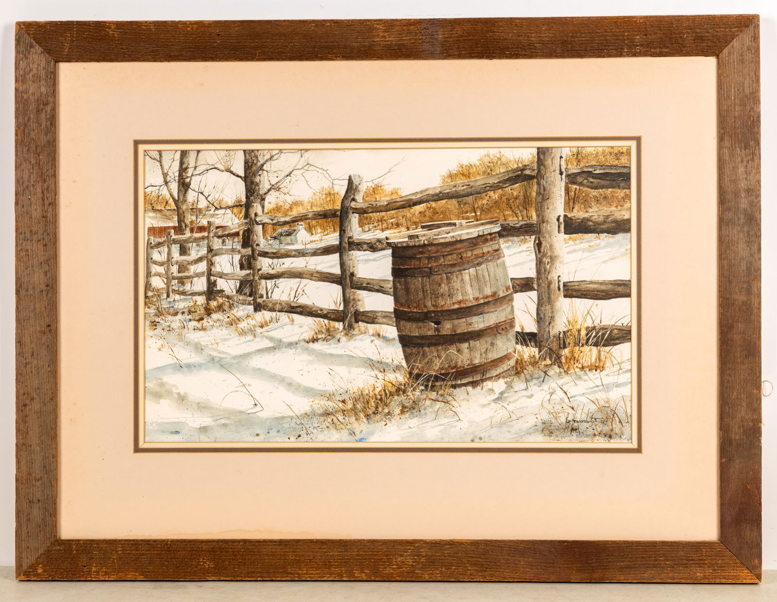 Ray Hendershot (AM 1931-2019) Winter Watercolor (1 of 5)