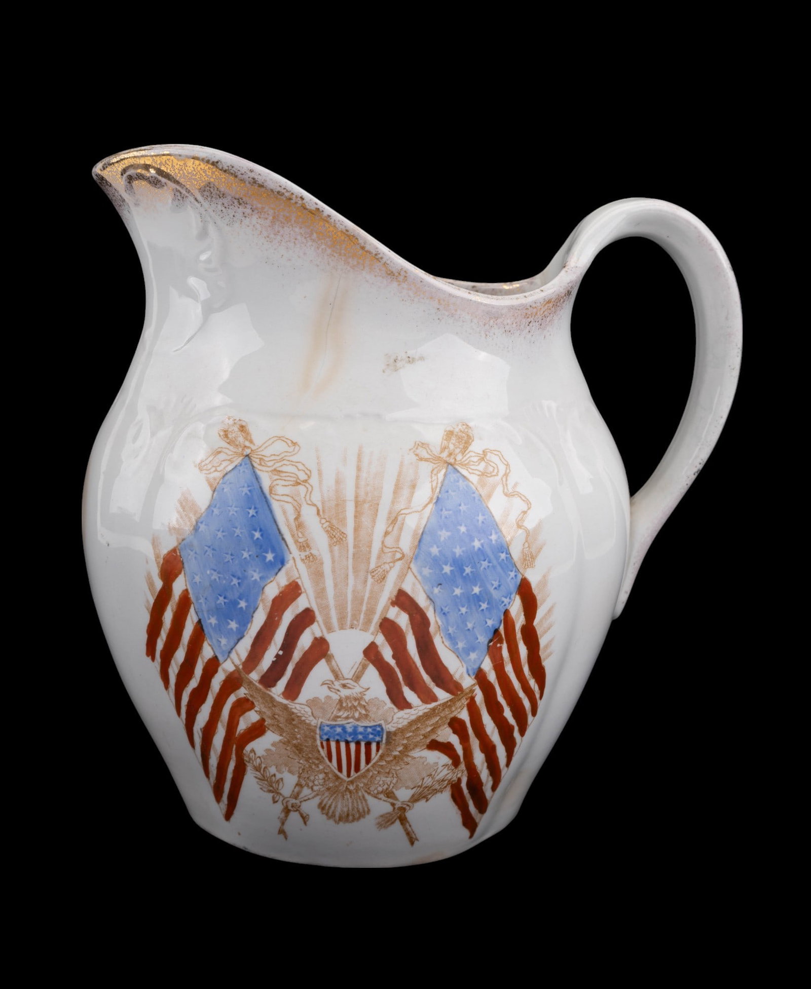 Antique Stoneware Pitcher (1 of 8)