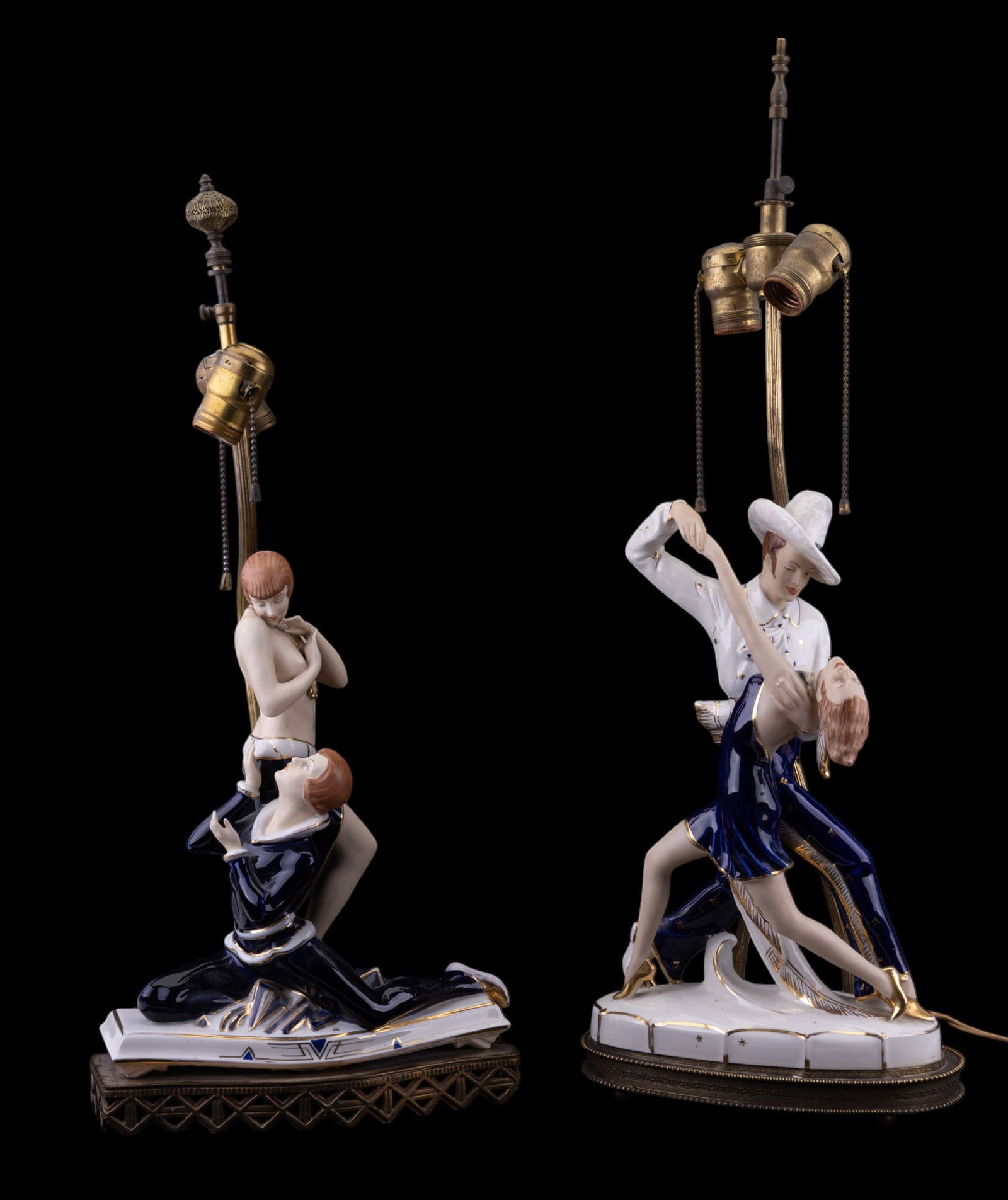 Royal Dux Bohemian Dancer Lamps (2) (1 of 15)