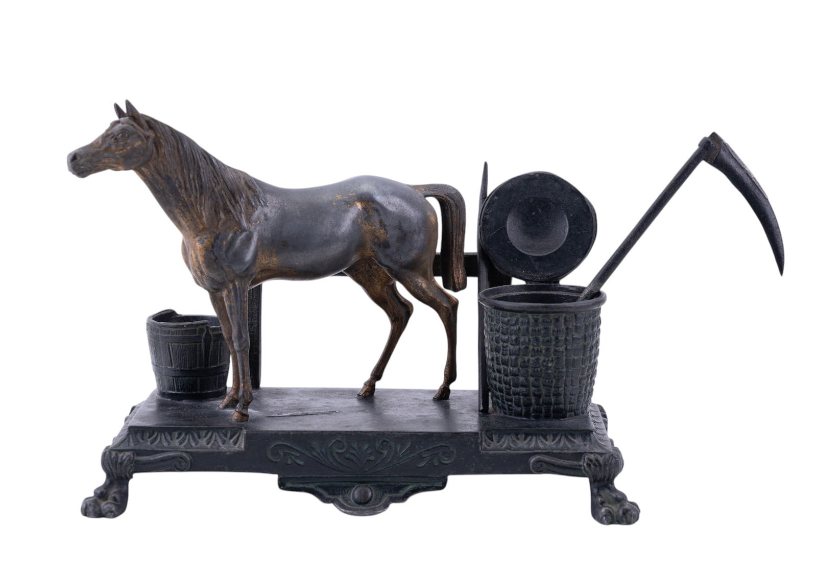Bronze Figural Horse Desktop Inkwell (1 of 14)