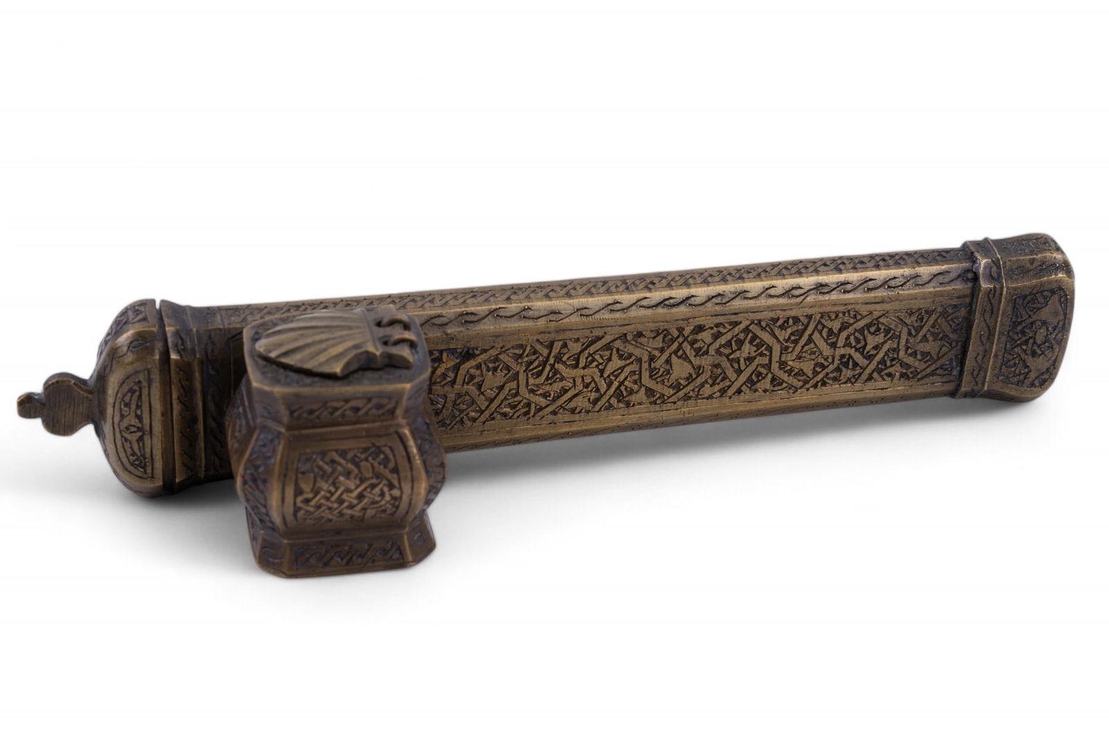 Antique Islamic Travel Quill and Inkwell Set (1 of 9)