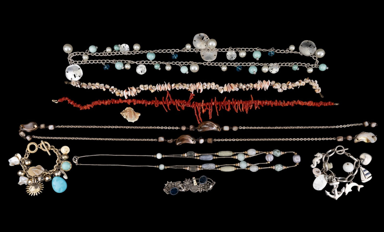 Shell, Coral, M.O.P., & Ocean-Themed Jewelry (1 of 8)