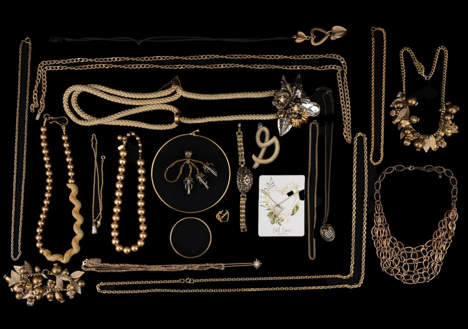 Monet, 1928, & Other Gold Tone Jewelry (1 of 18)