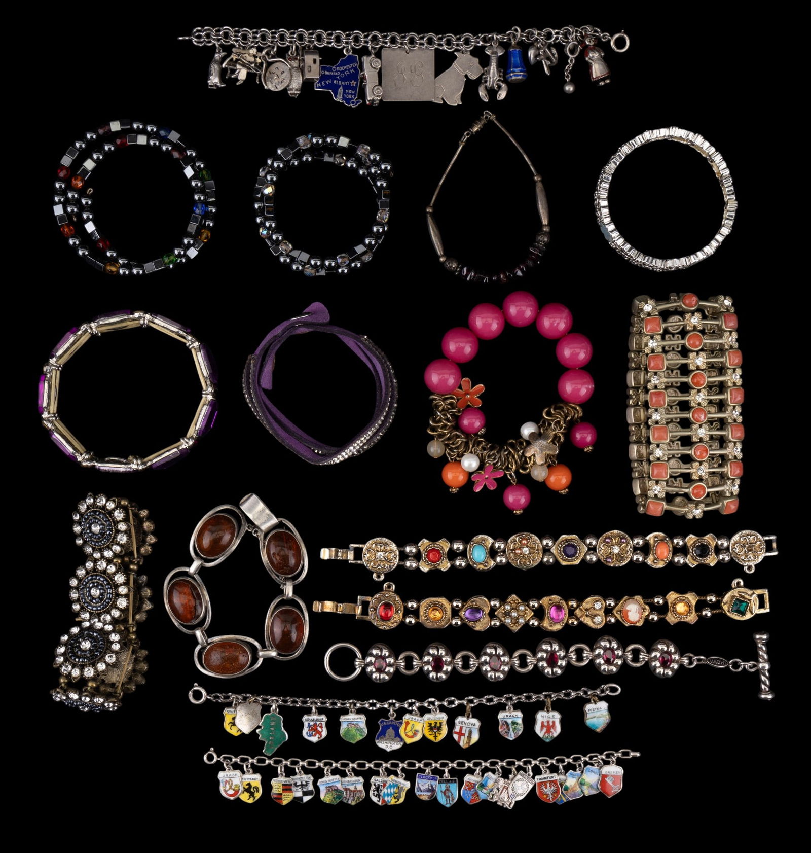 Vachi, Sterling Charm, .835 Amber & More Bracelets (1 of 7)