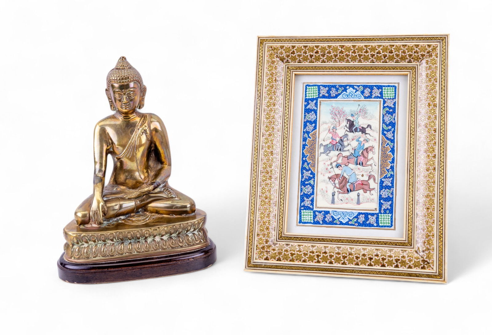 Siddhartha Gautama Statue + Persian Mini Painting (1 of 11)