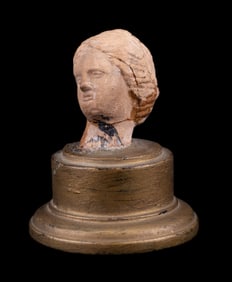 Roman Tomb Sculpted Doll's Head (A.D 720)