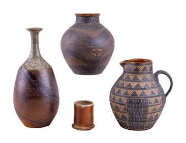 D.D. Tinsman and Unsigned Ceramic Vessels