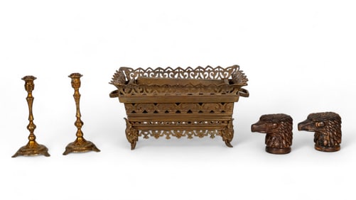 Wainburg Candlesticks, Planter, Eagle Bookends