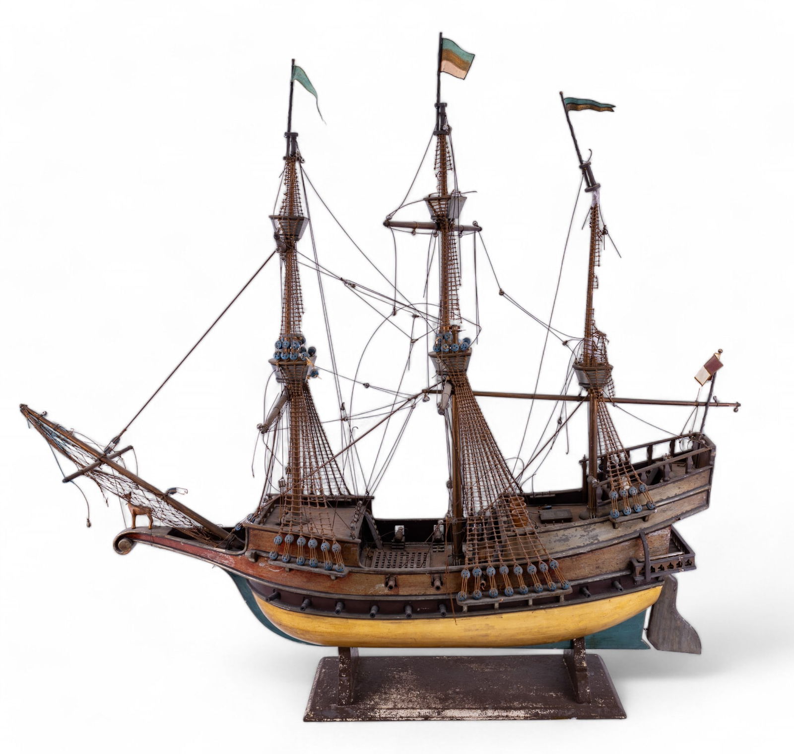 Early Large 3-Masted Warship Model (1 of 16)
