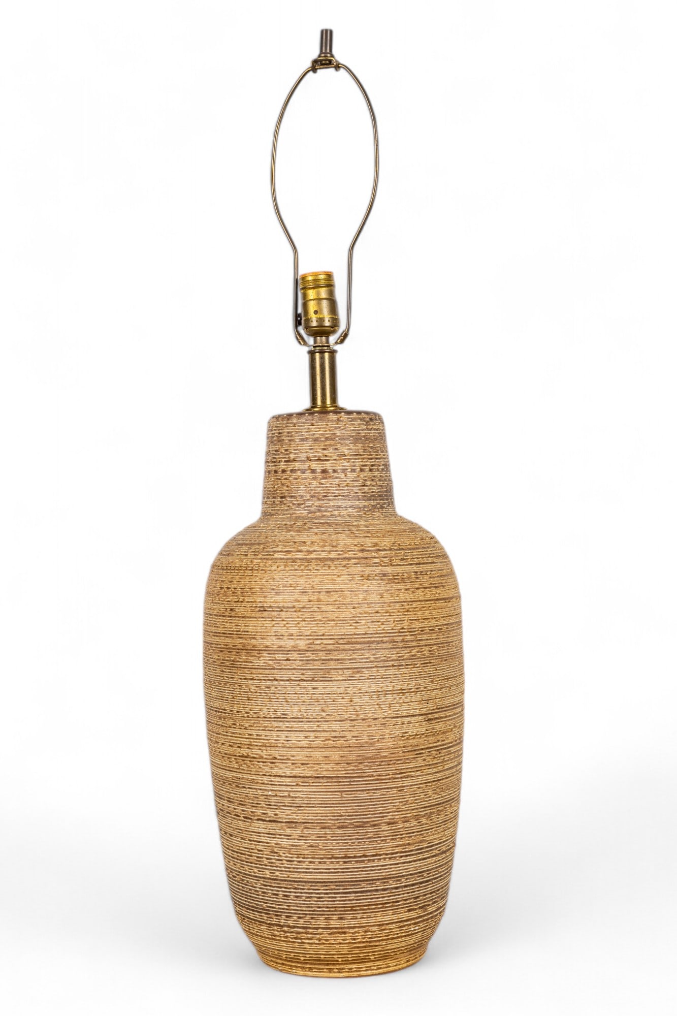 Mid Century Earthenware Lamp (1 of 9)