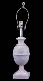 White Mottled Marble Lamp