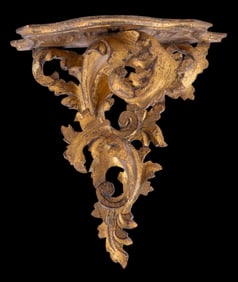 Early 20th C Italian Giltwood Shelf