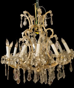 Large Crystal Chandelier