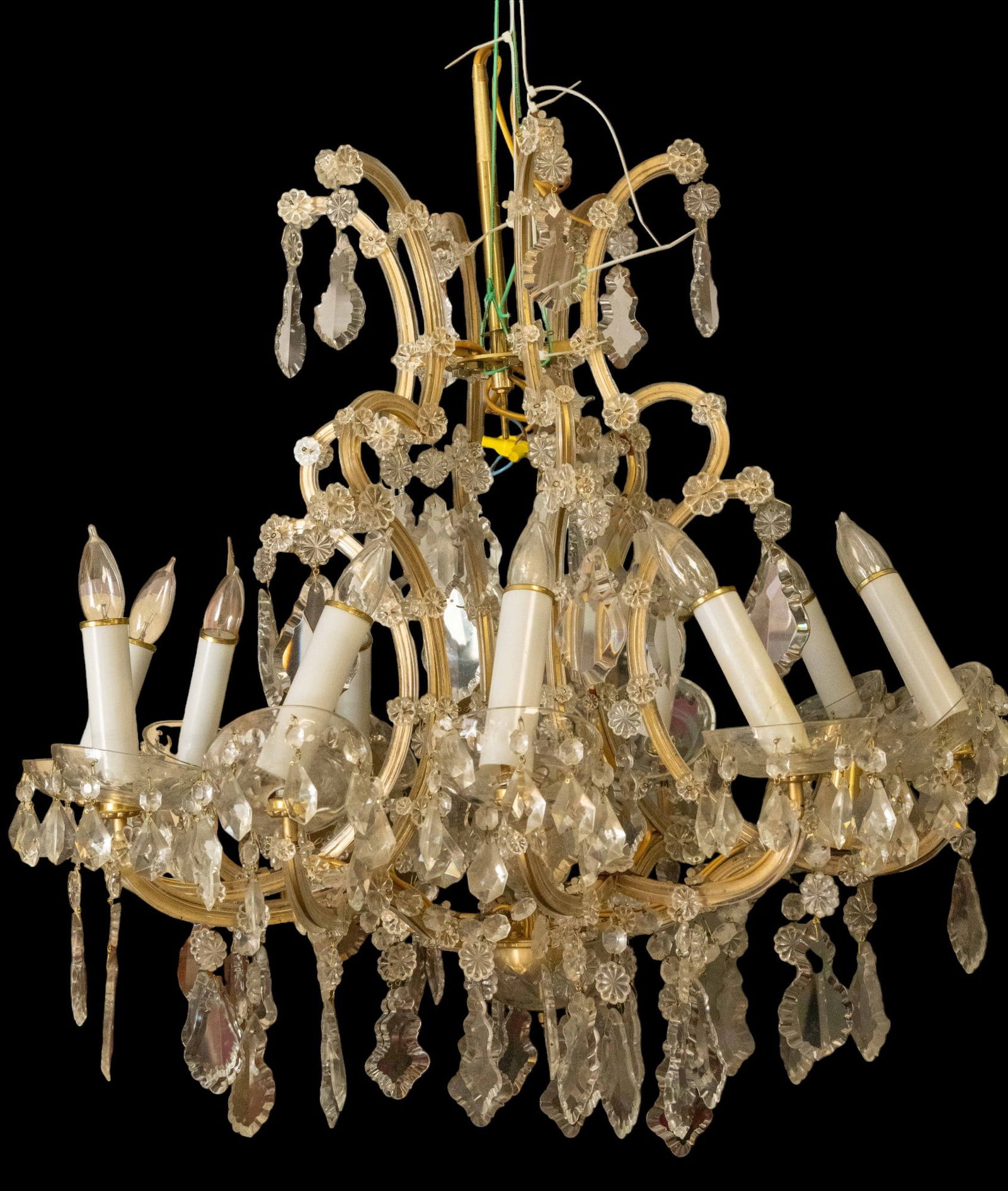 Large Crystal Chandelier (1 of 7)