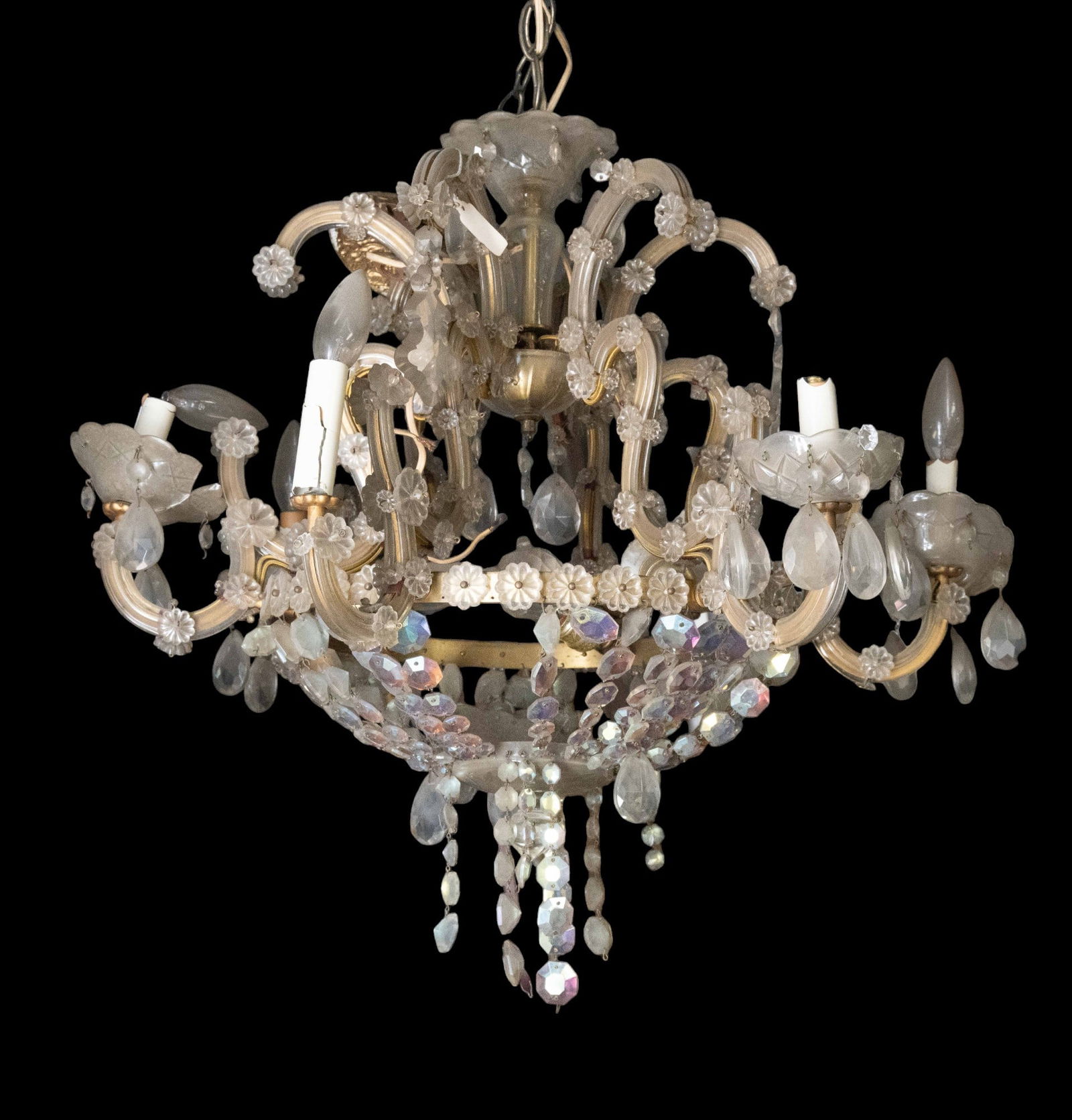 Early Crystal Chandelier (1 of 4)