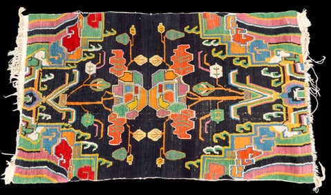 Colorful Chinese Tibetan Rug