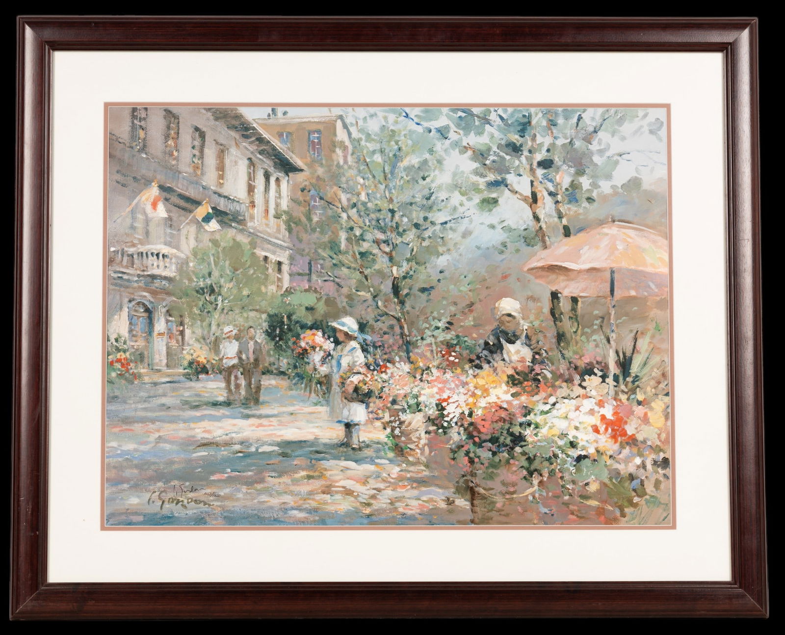 "Flower Girl" by L. Gordon Signed Edition Print (1 of 8)