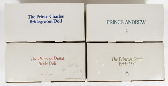 Danbury Mint Princess & Prince Dolls (4)