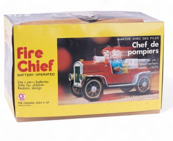 Tin Battery Operated Fire Truck