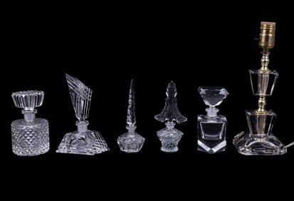 Art Deco Perfume Bottles & Similar Lamp